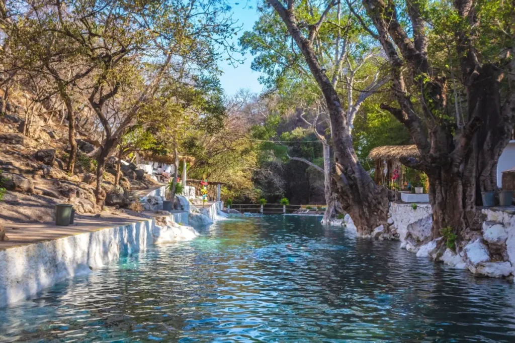 Descubre un manantial de agua turquesa en Puebla a menos de 3 horas de la CDMX. Un oasis natural perfecto para escapar el fin de semana. ¿Te gustaría conocerlo?