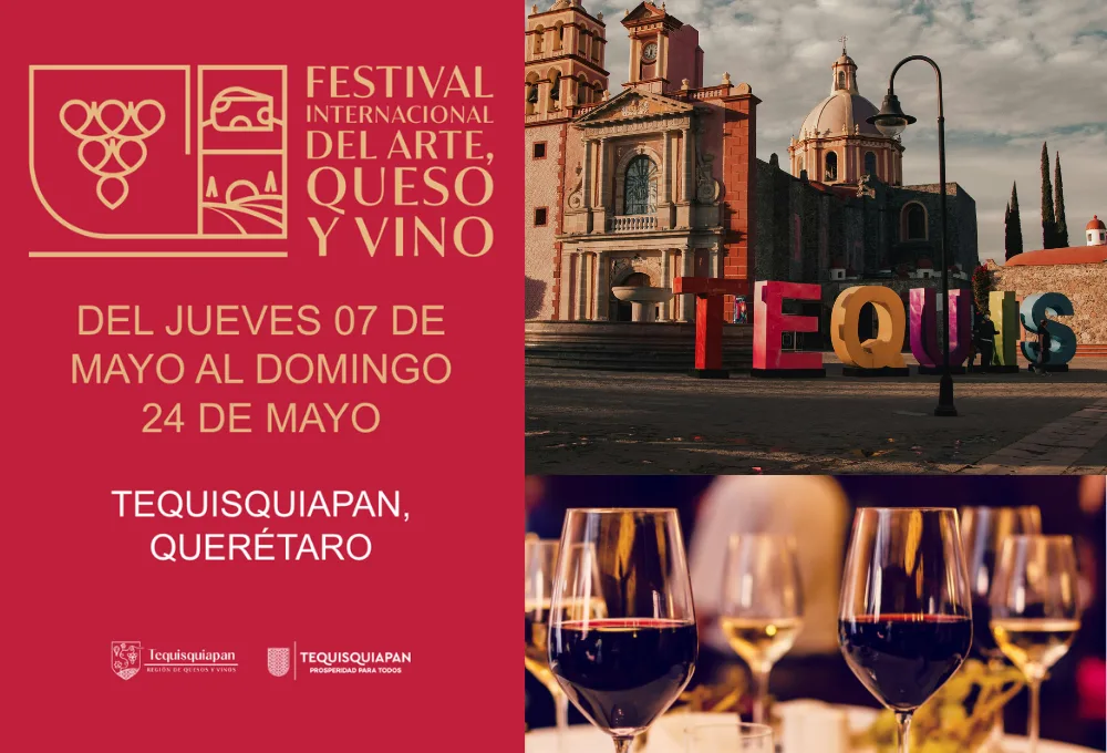 El Festival Internacional del Arte, Queso y Vino de Tequisquiapan cumple medio siglo con entrada gratuita, más de 200 mil visitantes esperados y una cartelera que incluye a Bronco y El Gran Silencio. ¿Tienes planes de ir?