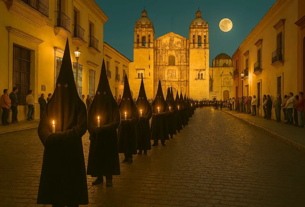Oaxaca en Semana Santa: Conoce la Procesión del Silencio y el recorrido de las 7 casas