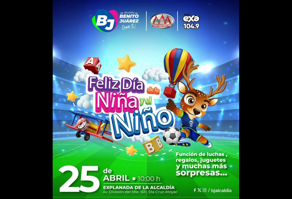  ¡Lucha libre y juguetes GRATIS en la Alcaldía Benito Juárez!