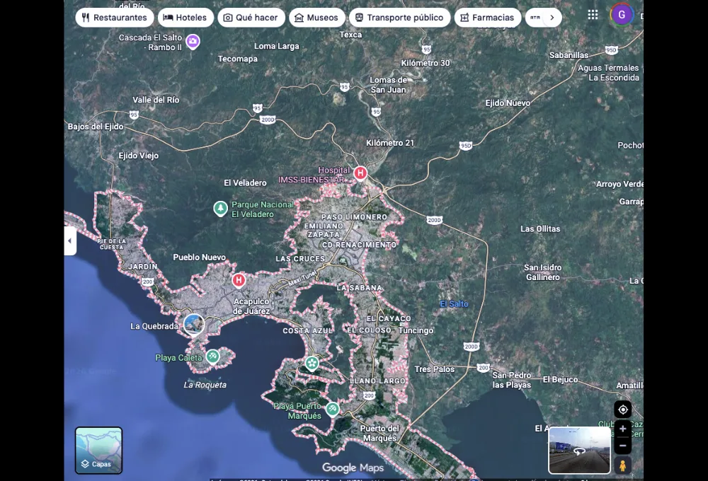 Conoce estos consejos para evitar las horas pico en casetas. Semana Santa. Google Maps.