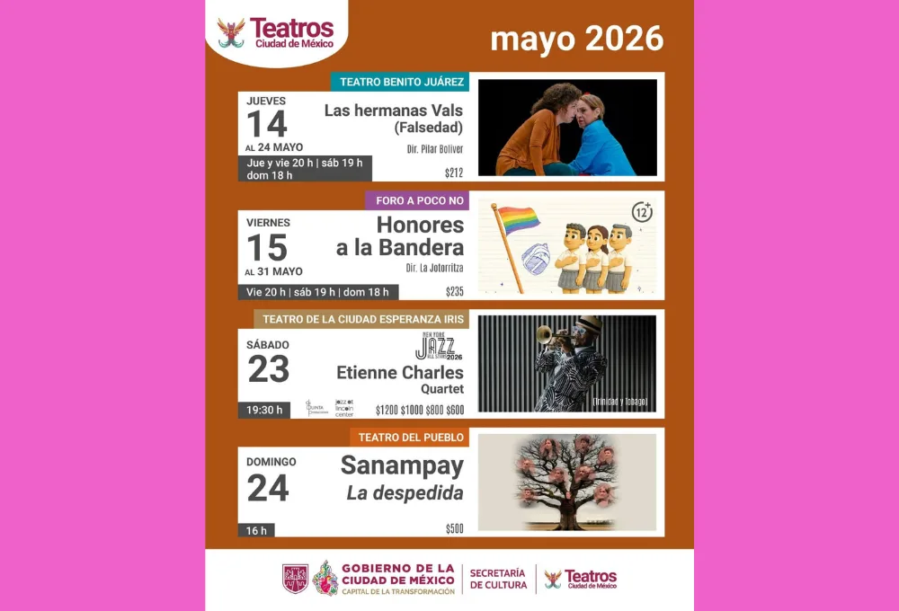 ¡La cartelera de mayo ya está aquí! 5 planazos culturales en la CDMX que no te puedes perder